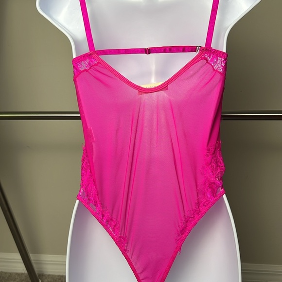 Neon Lace Mesh Bodysuit - Picture 5 of 5